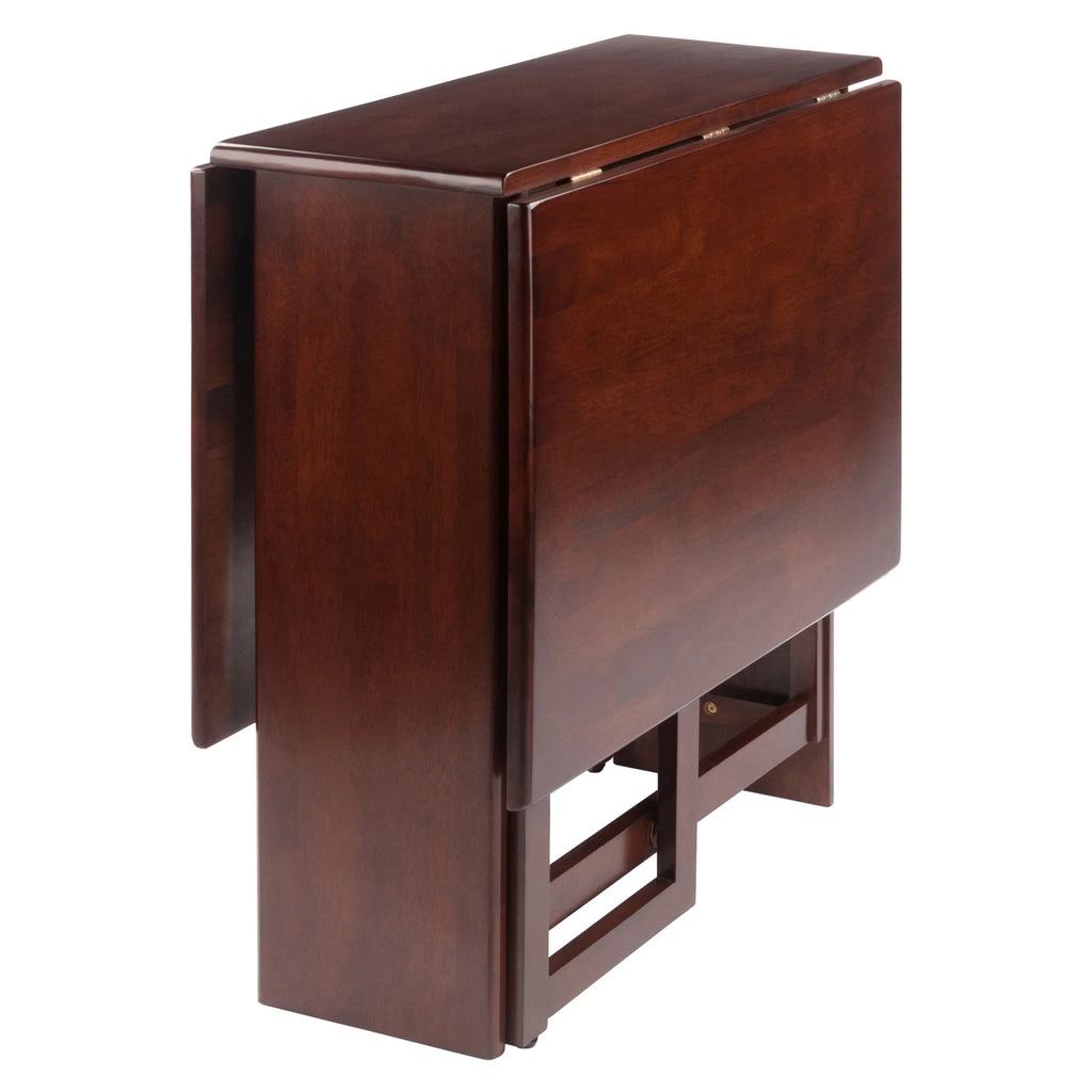 Double Drop Leaf Dining Table Walnut Finish G4228