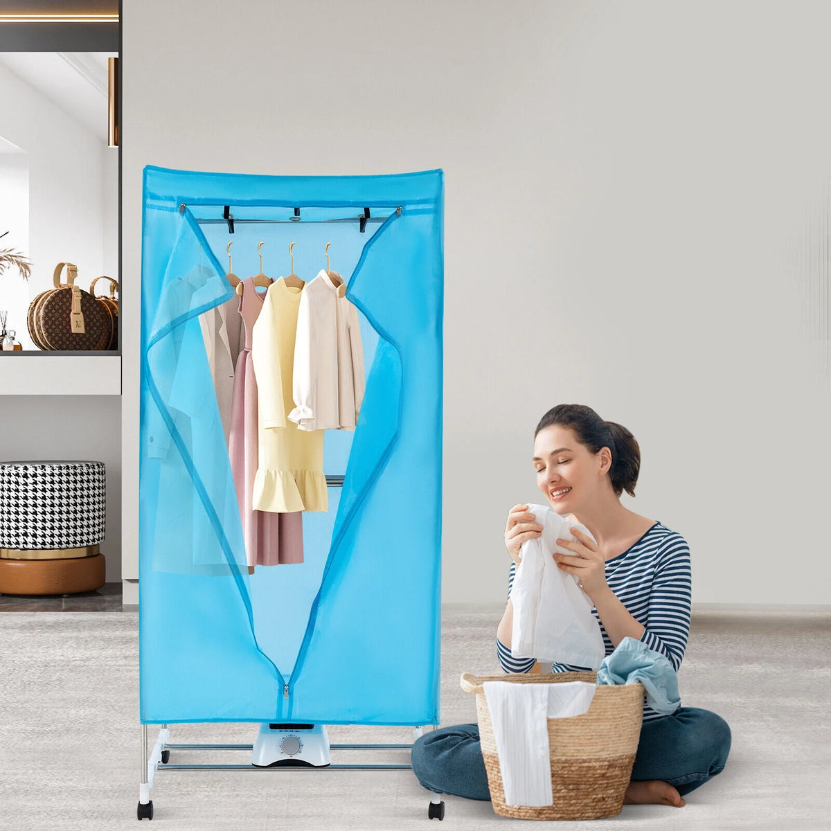 Portable 1000W PTC Heating Mini Electric Clothes Dryer K5857