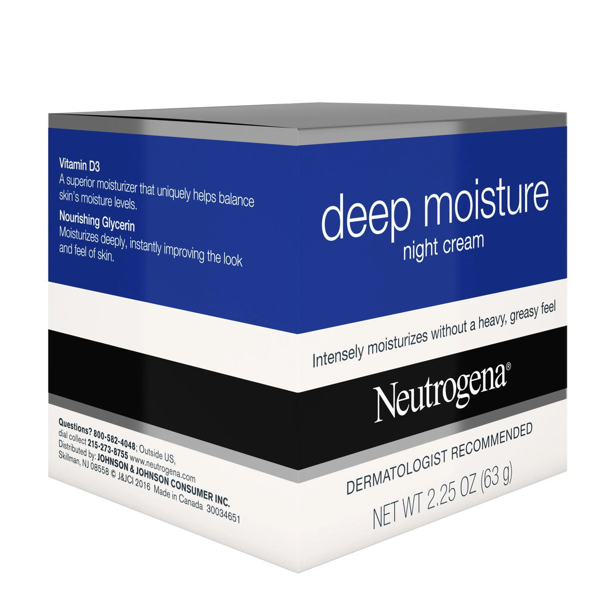 Deep Moisture Night Cream with Glycerin & Shea Butter, 2.25 oz N4178