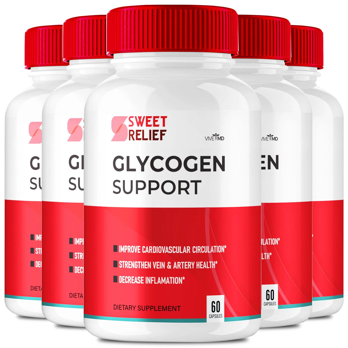 Glycogen Support Blood Formula Supplement Capsules 5 Packs U77113