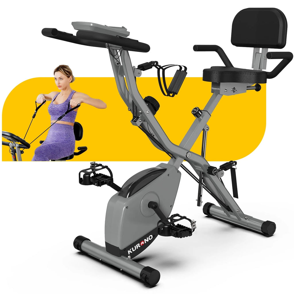 Folding Indoor Cycling Bike 330LB Capacity Q645