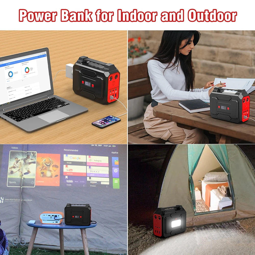 Portable Power Bank 146Wh AC 100W Black X247362