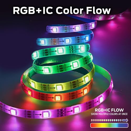 Wi-Fi RGB+IC LED Light Strip, 25 Foot H51056