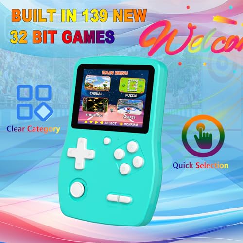Blue Handheld Electronic Gaming System J176