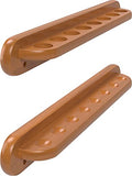 Solid Oak Wall Mounted Pool Cue Rack, Holds 8 Cues R4856