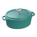 5.75 Qt Cast Iron Dutch Oven Turquoise B50626