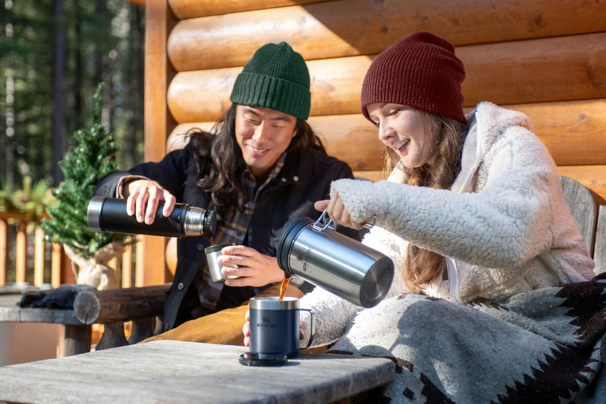 Stainless Steel Camping French Press Coffee Maker, 32 oz C964929