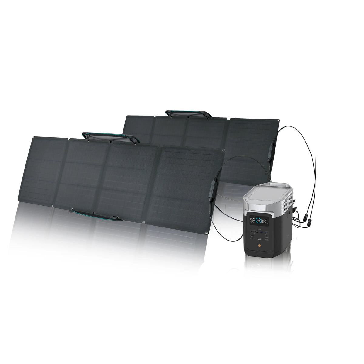 Portable Power Station and 2 x Portable Solar Panel X9247