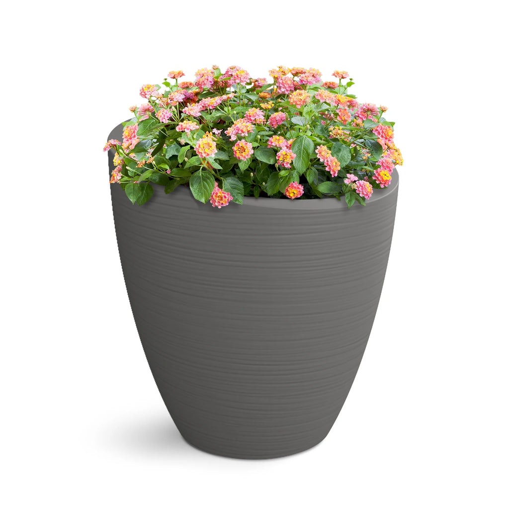 30" Round Planter Graphite Grey Q61215