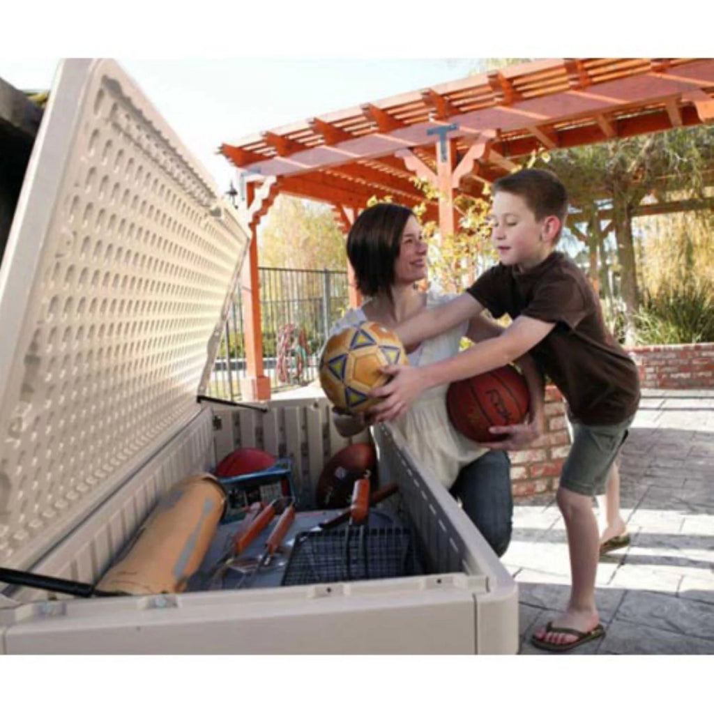 Heavy-Duty 130 Gallon Plastic Deck Box Z763668
