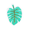 Palm Leaf Shape Beverage Napkin Turquoise L9839