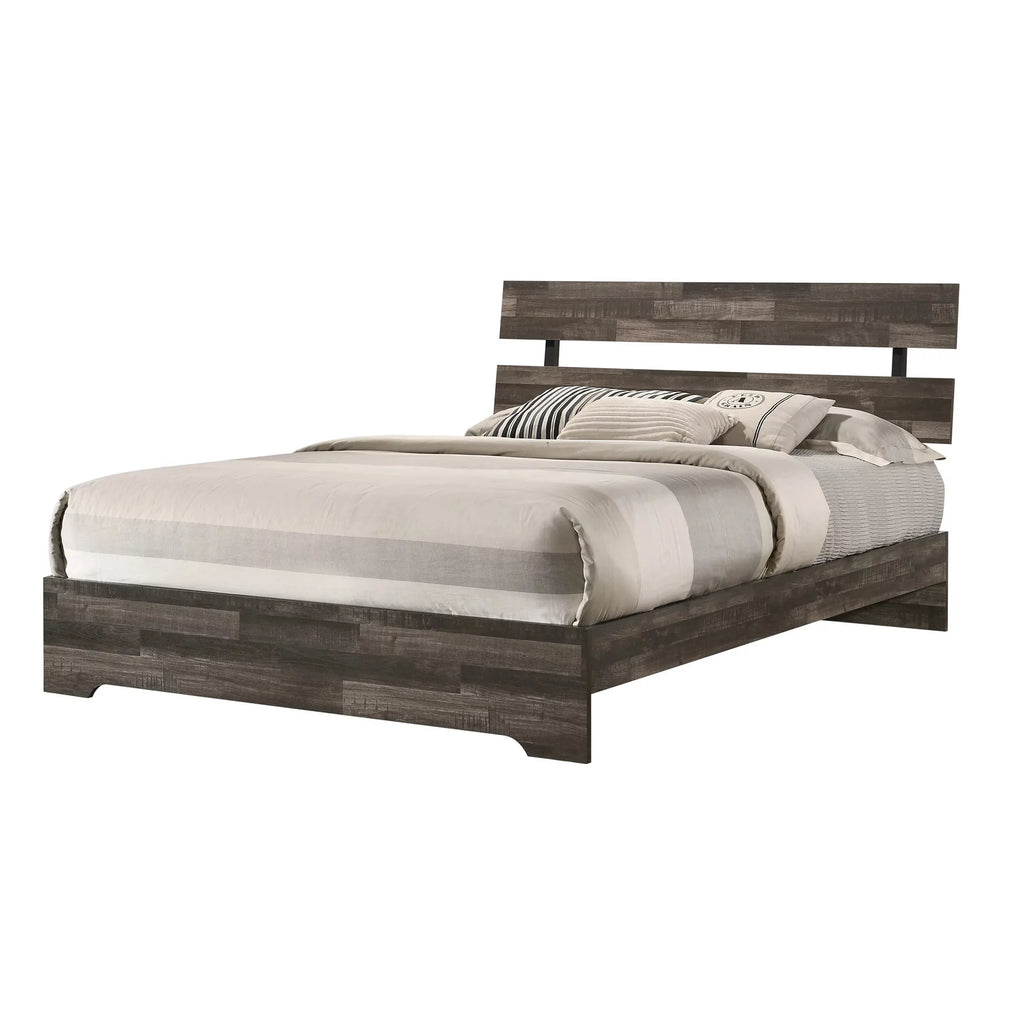 Queen Size Wooden Platform Bed Q617759