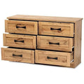 6 Drawer Wood Dresser Q18497