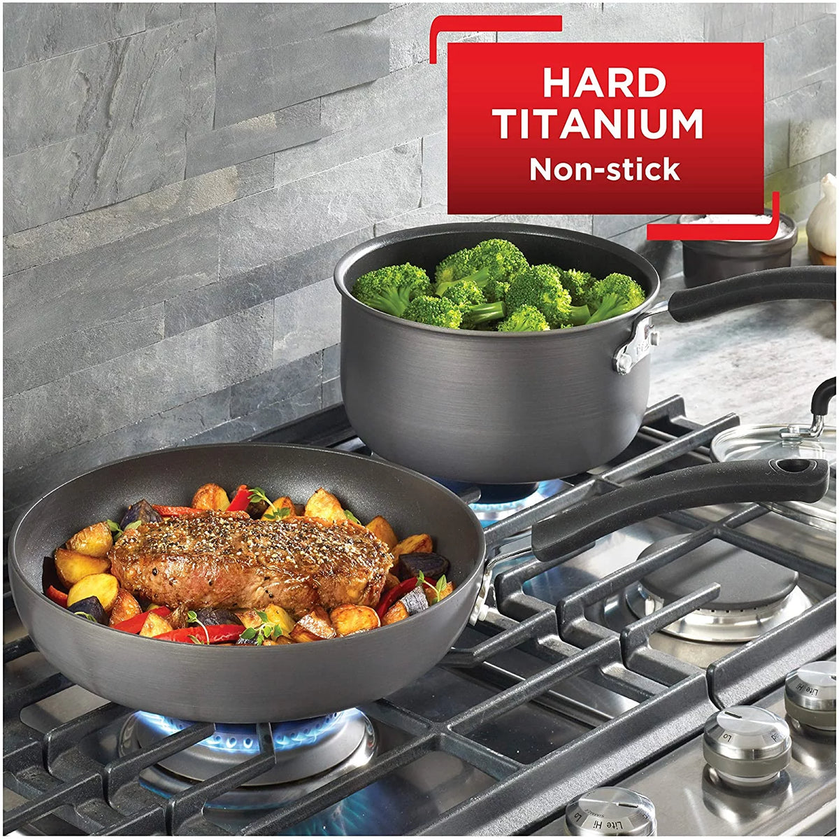 12 Piece Hard Anodized Nonstick Cookware Set I584383