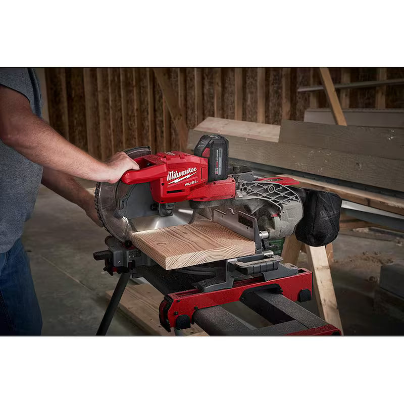 18V Lithium-Ion Brushless Cordless 10 in. Dual Bevel Sliding Compound Miter Saw Kit Z31381