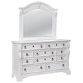 Antique White Dresser and Mirror X594
