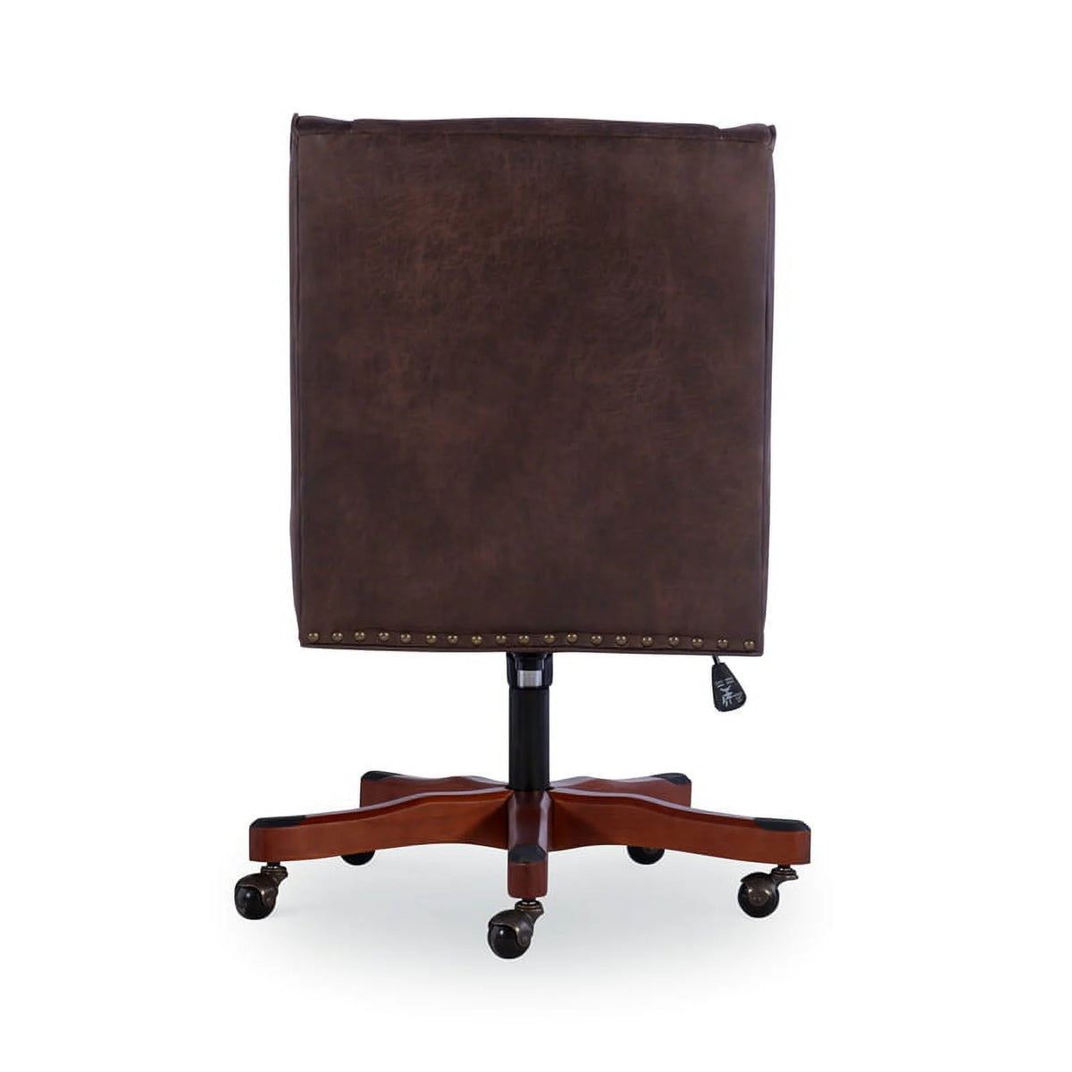 Wood Upholstered Office Chair in Brown T3691