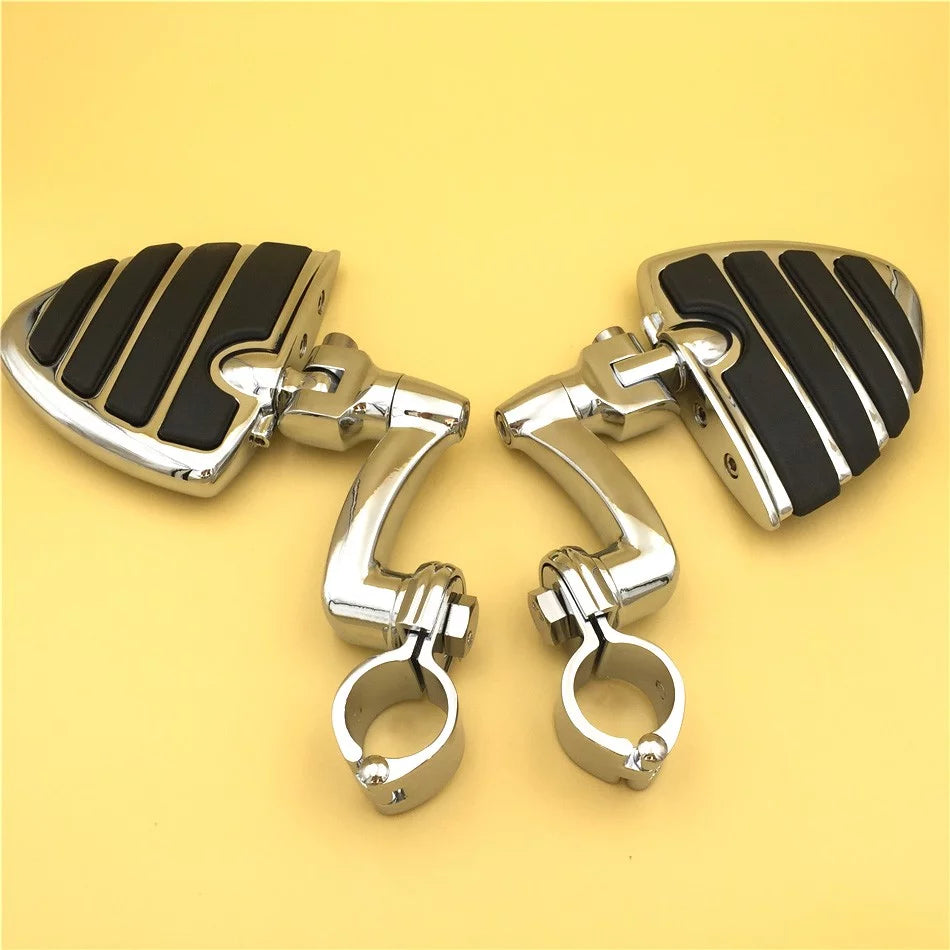 Chrome U Shape Foot Peg Mounting Kit with Footrest Y9889