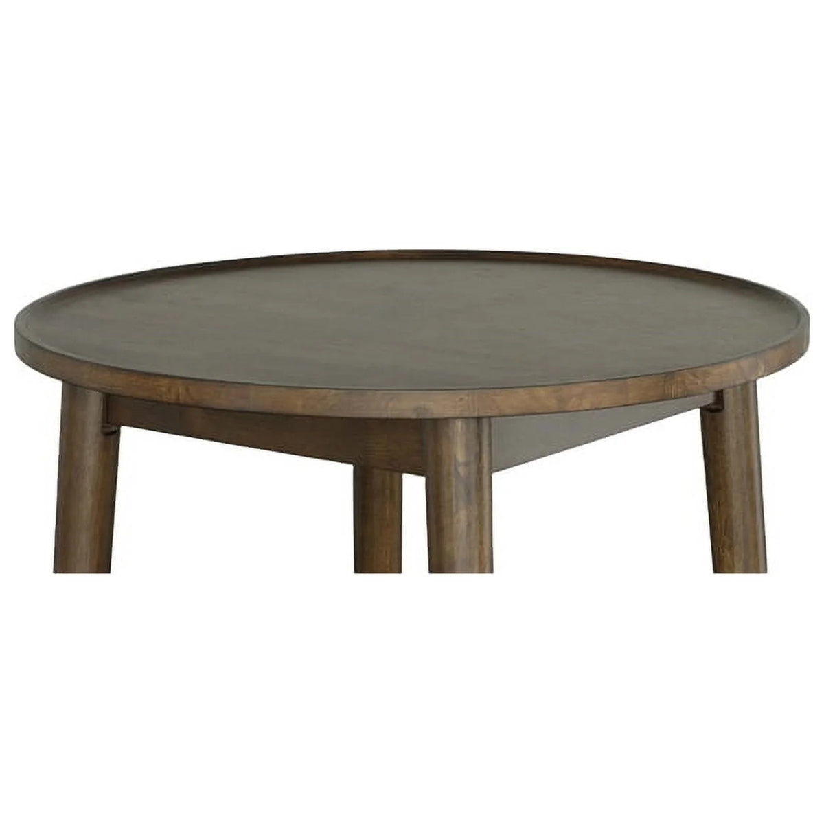 Wood Round Bar/Pub Table in Walnut Brown X8005