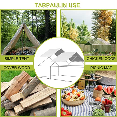 Waterproof Outdoor Metal Chicken Coop Cover 11.38’Lx6.33’W 2 Pack L474650