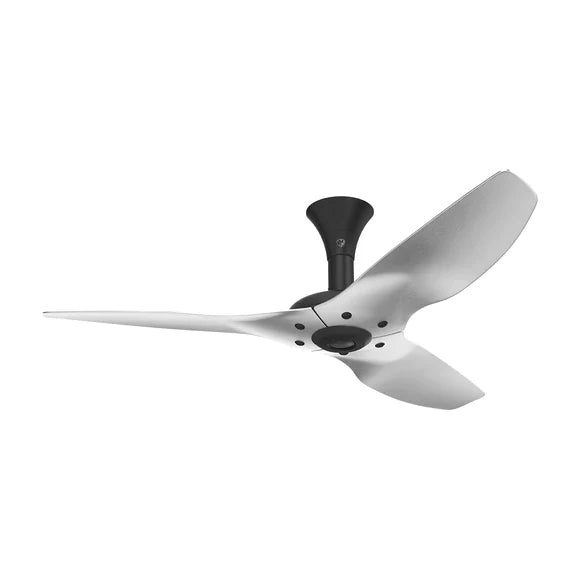 52 Ceiling Fan with Brushed Aluminum Blades and Black Finish with LED L1303