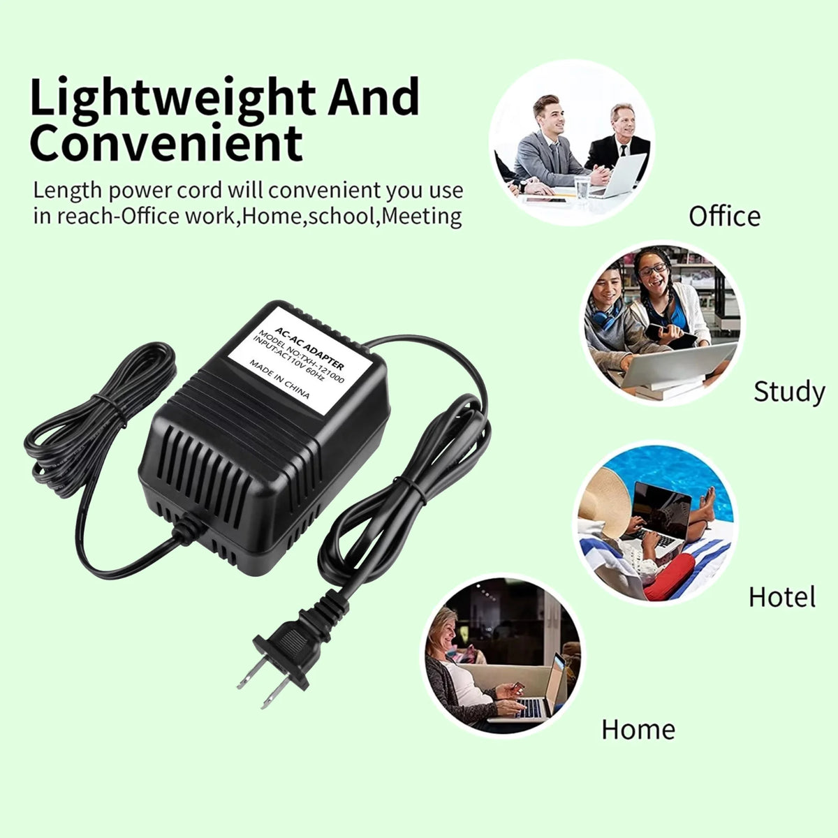 12V AC to AC Adapter Power Supply Cord Charger M586