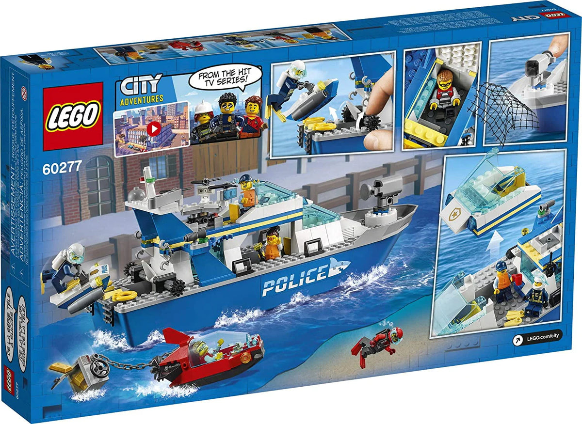 Police Patrol Boat Building Kit 276 Pieces F3125