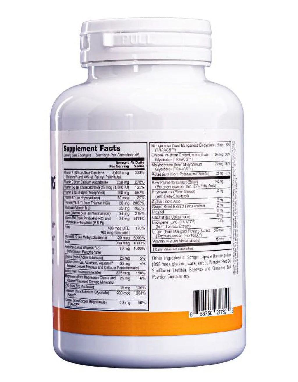 Men's Multivitamin with Saw Palmetto, Plant Sterols, Lycopene & CoQ10, 90 Softgels G373