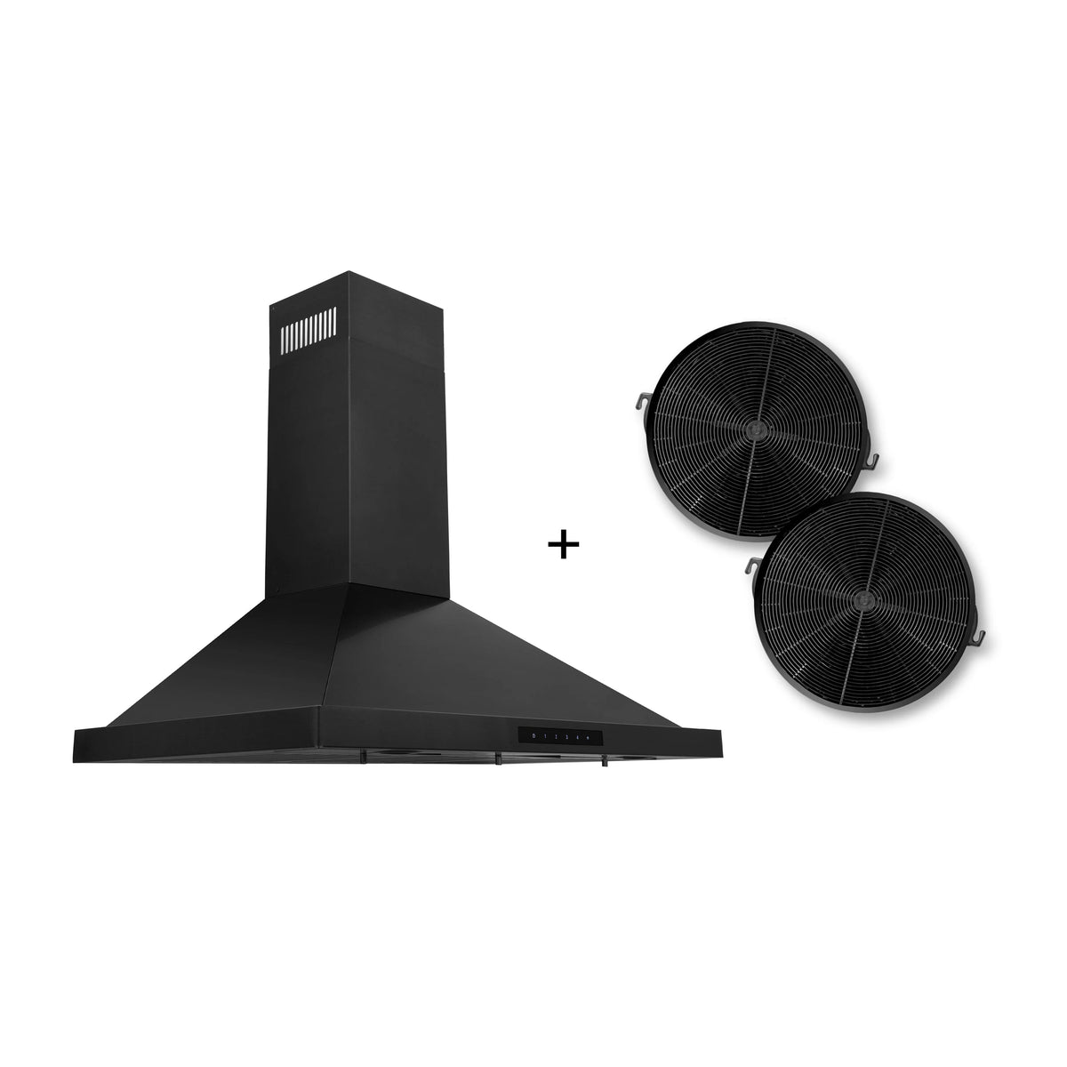 36 Convertible Wall Mount Range Hood with Charcoal Filters J1374