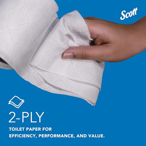 100% Recycled Fiber 2-Ply White Toilet Paper Z7563