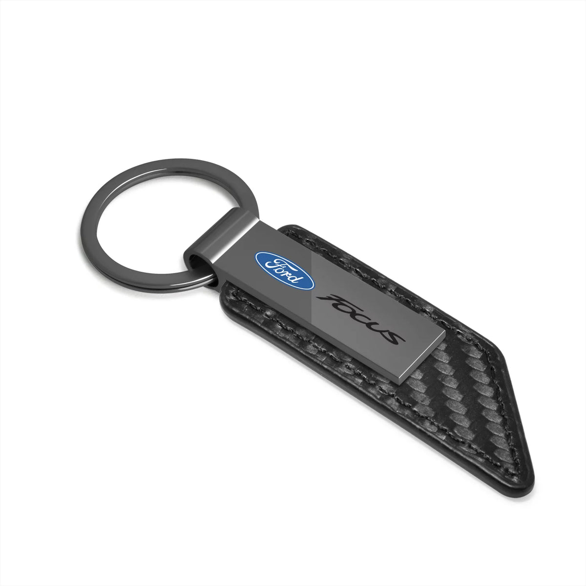 Black PU Leather Key Chain F231579