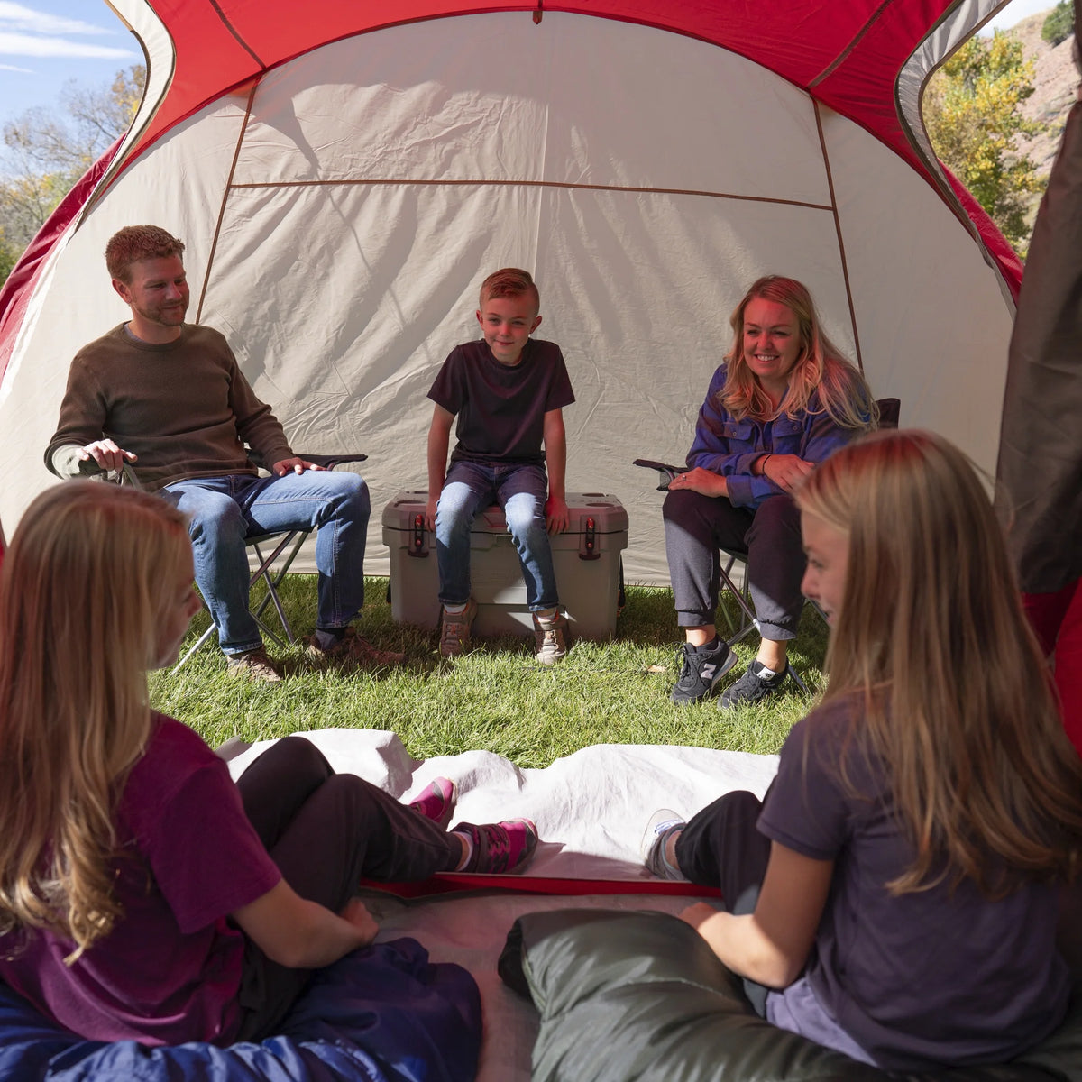 6 Person Dome Tent with Sitting Area 15 ft. x 11 ft. B5950