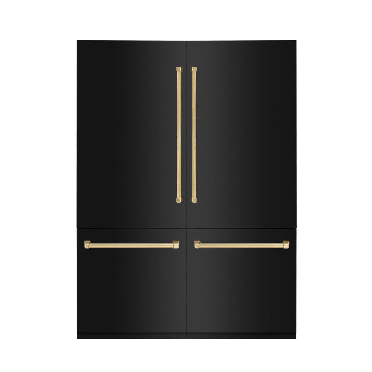 Built-in Refrigerator with Internal Water and Ice Dispenser in Black Stainless Steel K768