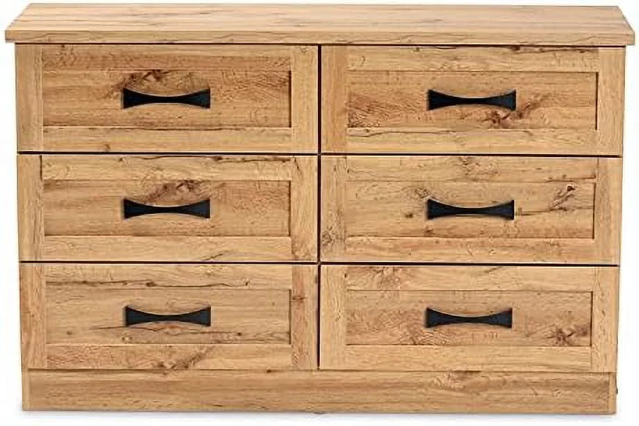 6 Drawer Wood Dresser Q18497