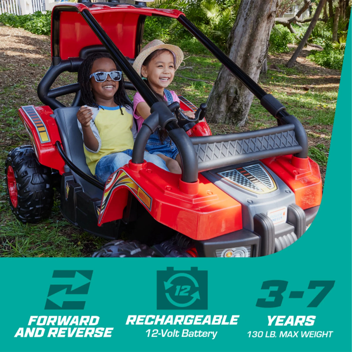 Battery Powered Ride On Toy with Steel Frame, Red C7770