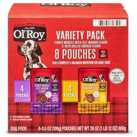 Cuts in Gravy Wet Dog Food Variety Pack O3089