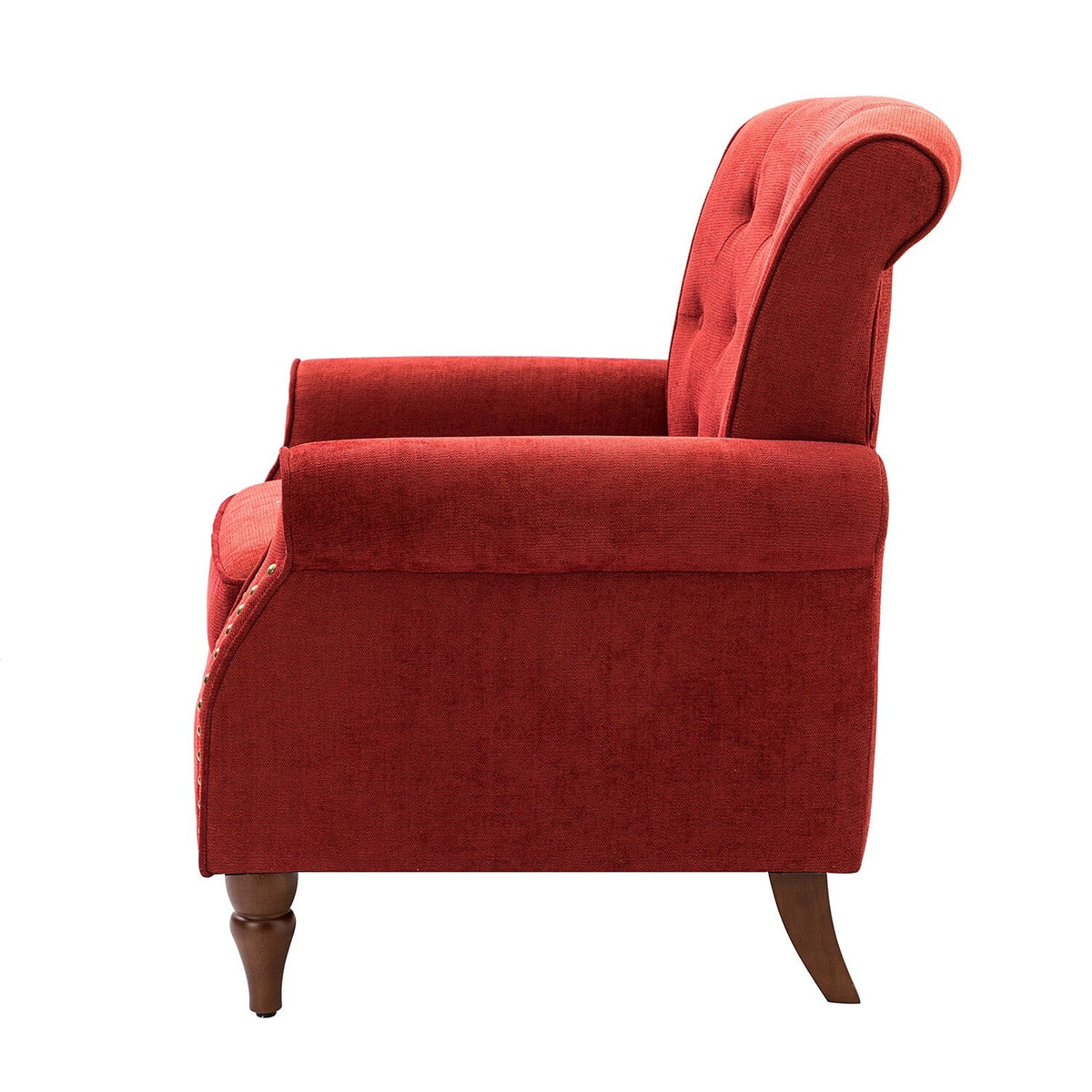 Red Upholstered Accent Armchair Set of 2 E937175