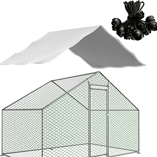Waterproof Outdoor Metal Chicken Coop Cover 11.38’Lx6.33’W 2 Pack L474650