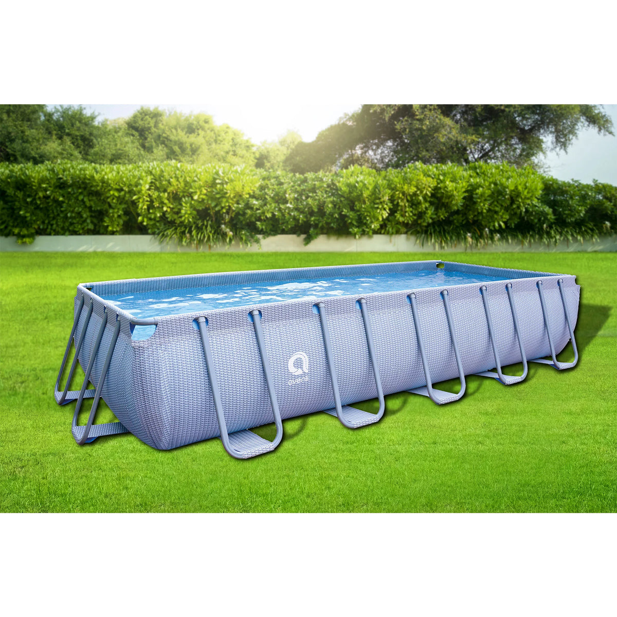 18 Foot x 39.5 Inch Rectangle Above Ground Swimming Pool C27690